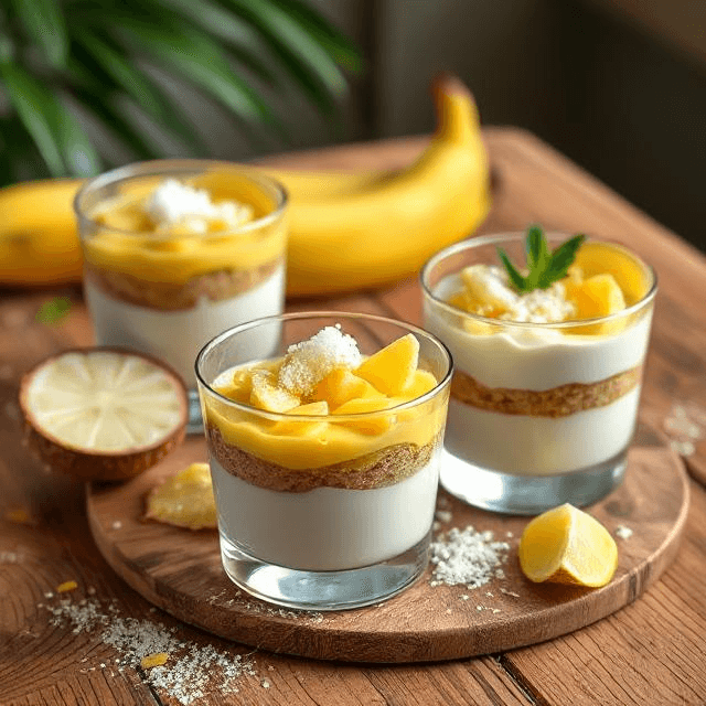 Verrines Délicieuses Façon Piña Colada – Ananas, Coco, Citron Vert