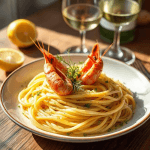 pâtes aux crevettes