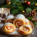 Petits roulés au bacon et fromage de Noël Facile