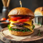 Recettes de burger de veau au cheddar