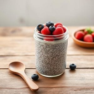 Les bienfaits d’une recette aux graines de chia pour la perte de poids 3 Recette minceur : Pudding de chia aux fruits rouges